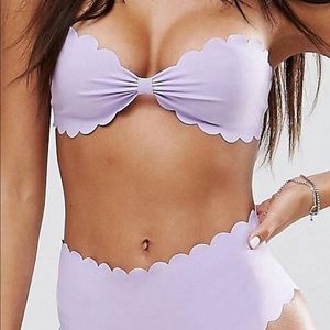 ASOS scalloped bikini set
